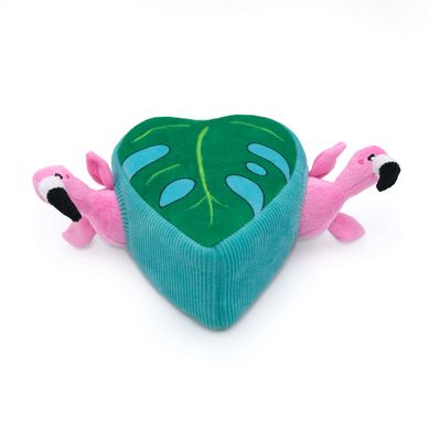 Мягкая интерактивная игрушка Zippy Burrow®, Flamingos in Monstera