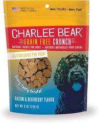 Лакомства для тренировок Charlee Bear® Grain Free Bear Crunch 226 г, Bacon & Blueberry