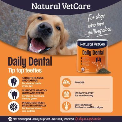 Харчова добавка для зубів та свіжого подиху Natural VetCare Daily Dental 200 г